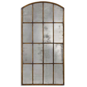 Amiel Antique Large Arch Mirror - Dark Brown by Uttermost - View 1