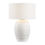 Alkman Table Lamp - White by Uttermost - View 1
