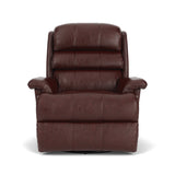 Yukon Transitional Leather Swivel Gliding Recliner | Flexsteel