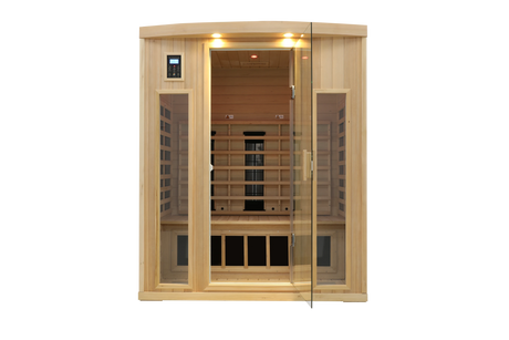 Home Low EMF Far Infrared Sauna – Canadian Eastern Hemlock | Health & Wellness Benefits - sold by Home Elegance USA