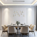 Bubbling Glow Rectangular Chandelier // Chrome  | Finesse - Home Elegance USA