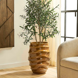 Canyon Wave Indoor-Outdoor Earthy Planter - Light Brown by Uttermost - View 2