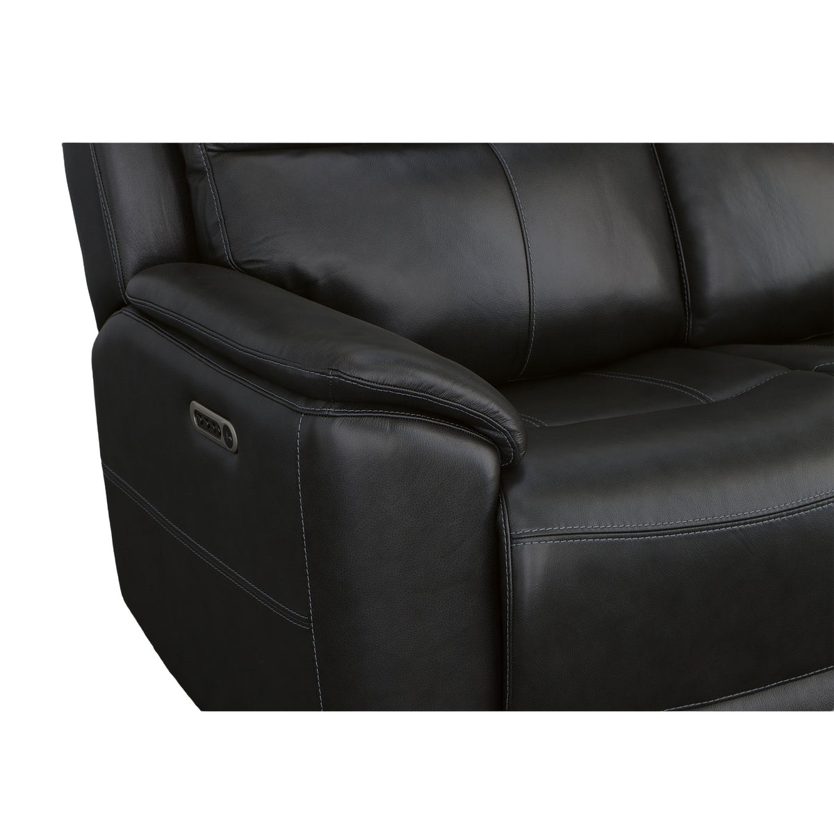 Crew Power Reclining Sofa With Power Headrests & Lumbar - Raven | Flexsteel