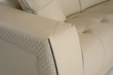 Lamod Italia Dalton - Modern Italian Cream Leather Sectional + Recliners