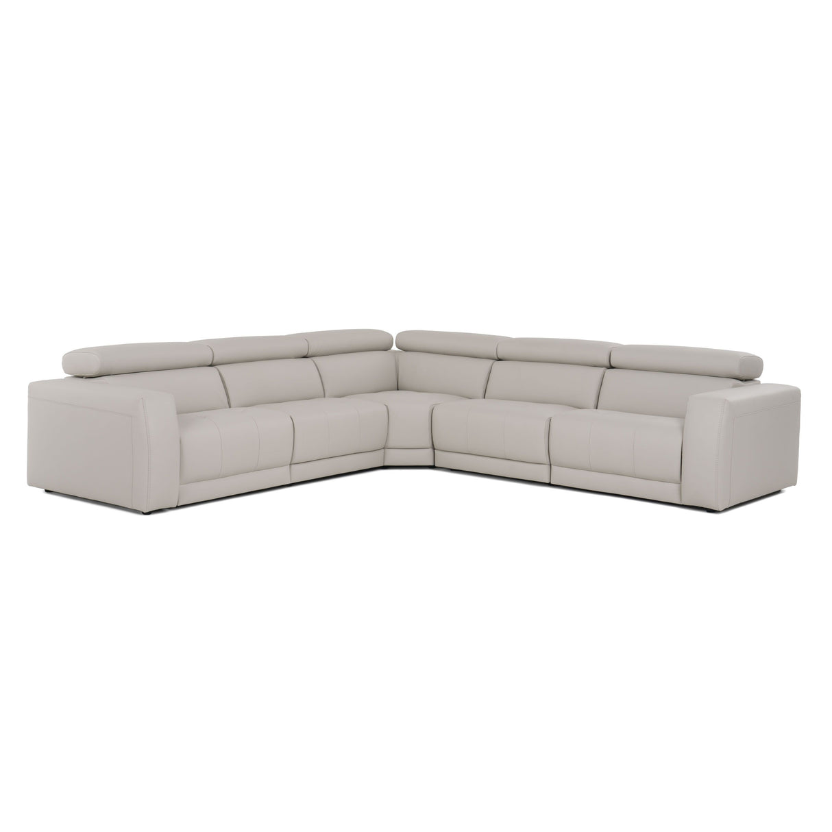 Dalton Modern Italian Light Grey Leather Sectional with Power Recliners – VIG Furniture