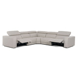Dalton Modern Italian Light Grey Leather Sectional with Power Recliners – VIG Furniture