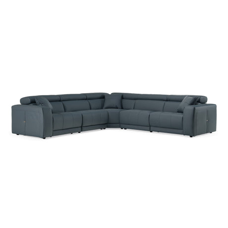 Dalton Modern Italian Blue Leather Sectional with Power Recliners – VIG Furniture - Home Elegance USA