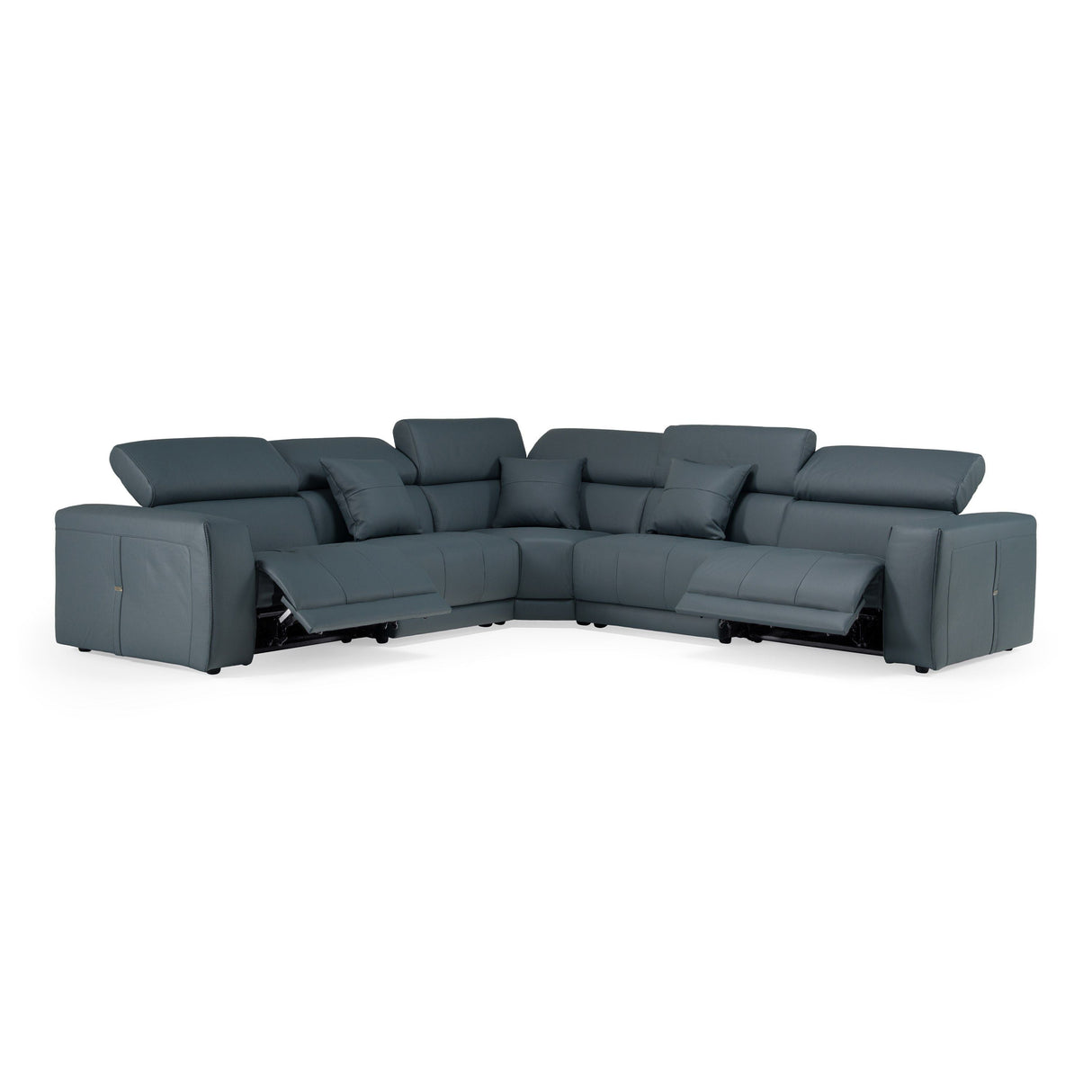 Dalton Modern Italian Blue Leather Sectional with Power Recliners – VIG Furniture - Home Elegance USA