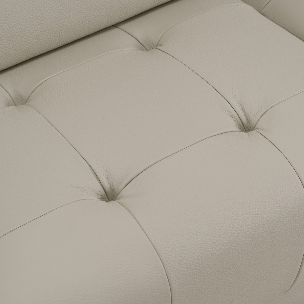 Dalton - Modern Italian Light Grey Leather 4-Seat Sofa + 2 Recliners - View Image 1