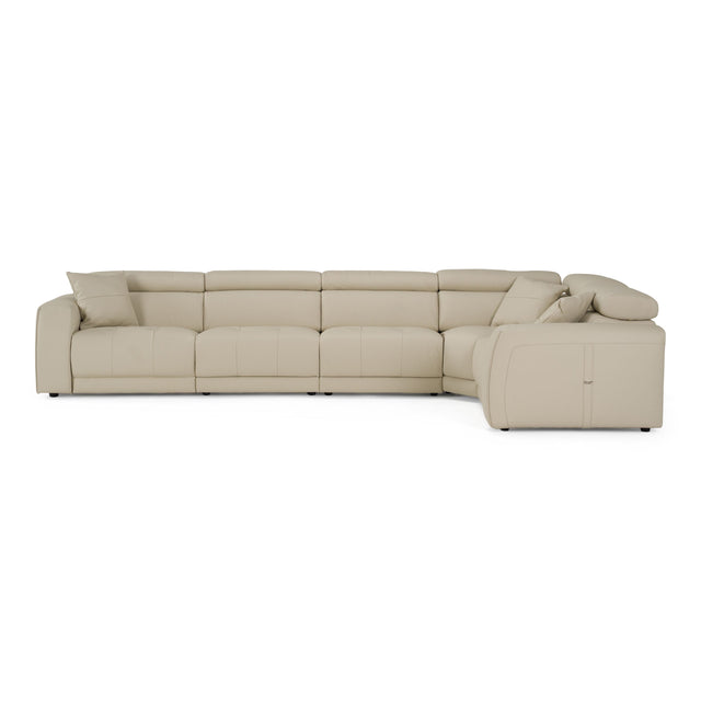 Dalton Italian Leather Power Reclining Sectional Sofa – Oyster | VIG Furniture VGDTDALTON-OYS