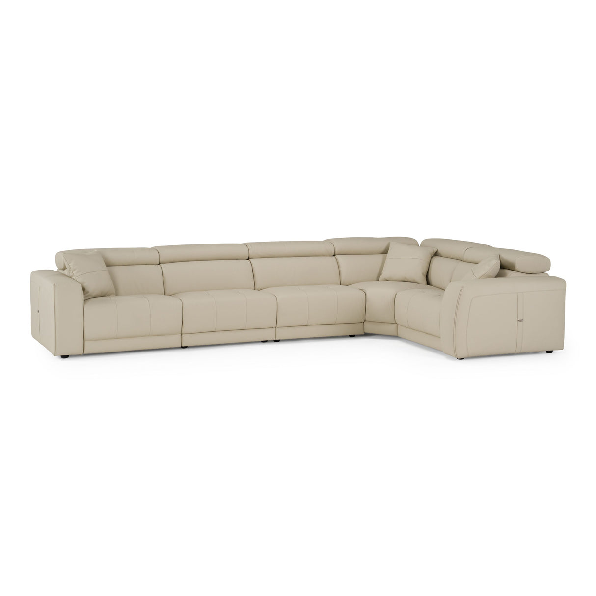 Dalton Italian Leather Power Reclining Sectional Sofa – Oyster | VIG Furniture VGDTDALTON-OYS