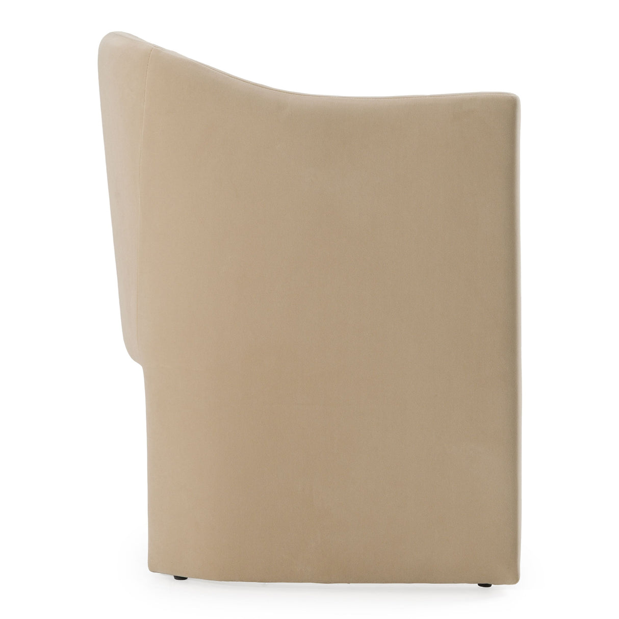 Beige cushion on a white background