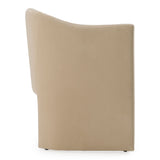 Beige cushion on a white background