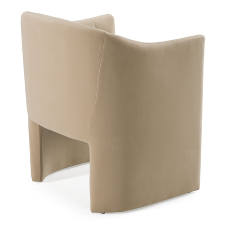 Marjorie & Danube Modern Walnut + Gold 7-Piece Dining Set with Beige Velvet Chairs | VIG - sold by Home Elegance USA