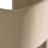 Close-up of a beige fabric surface with a subtle texture.