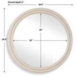 Florian Warm White Round Mirror by Uttermost - View 6