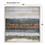 Layers Landscape Art - Silver / Light Brown by Uttermost - View 5