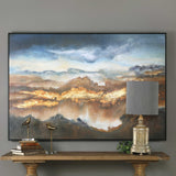 Valley Of Light Landscape Art - Blue / Orange by Uttermost - View 2