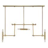 Cadre 14 Light Modern Linear Pendant - Gold by Uttermost - View 6