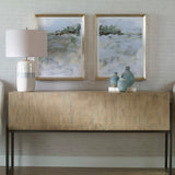 Far Away View View Framed Prints - Light Blue / Yellow by Uttermost - View 2