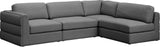 Beckham - Modular Sectional 4 Piece - Gray - Fabric | Home Elegance USA