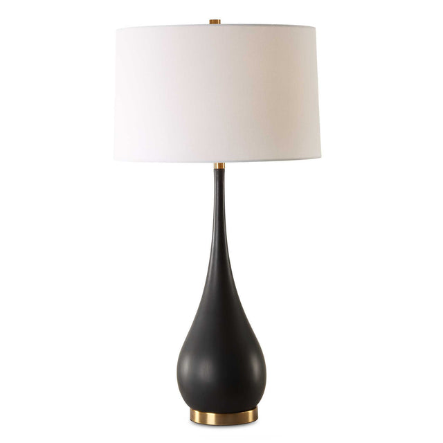 Nocturnal Black Table Lamp by Uttermost - View 1