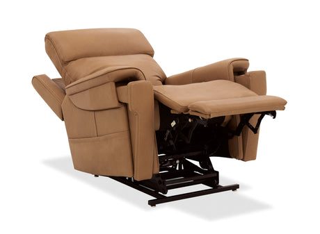 Lyra Lift Chair With Power Recline, Headrest And Lumbar - Light Brown by Hooker Furniture - View 7