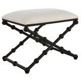 Iron Drops Small Bench - White / Black by Uttermost - View 4