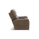 Carter Power Rocking Recliner With Power Headrest, Lumbar, Heat & Massage - Cappuccino | Flexsteel