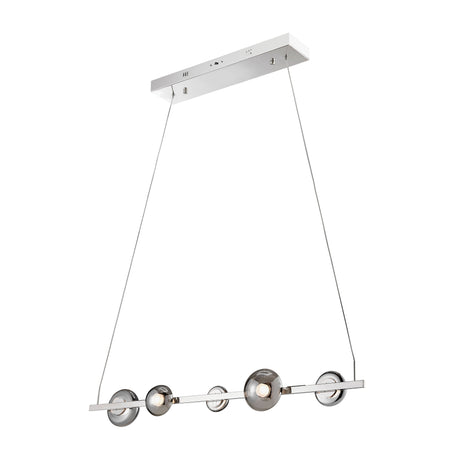 Orbis Linea Chandelier // Polish Nickel  | Finesse - Home Elegance USA