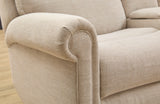 Bernard Power Fabric Reclining Loveseat With Console, Power Headrest, & Lumbar | Flexsteel