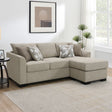 Pacheco Camel Upholstered Sleeper Sectional Chaise Sofa - sold by Home Elegance USA