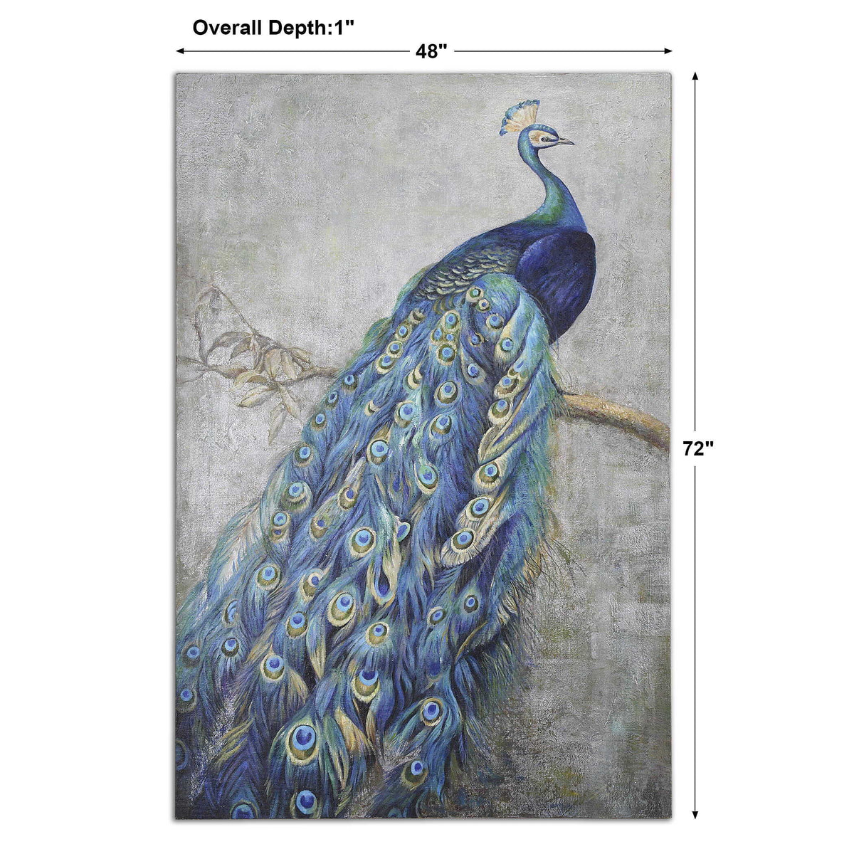 Proud Papa Hand Painted Art - Blue by Uttermost - View 3