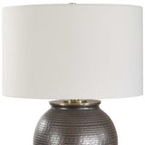 Hawkins Ribbed Table Lamp Bronze - Black by Uttermost - View 4