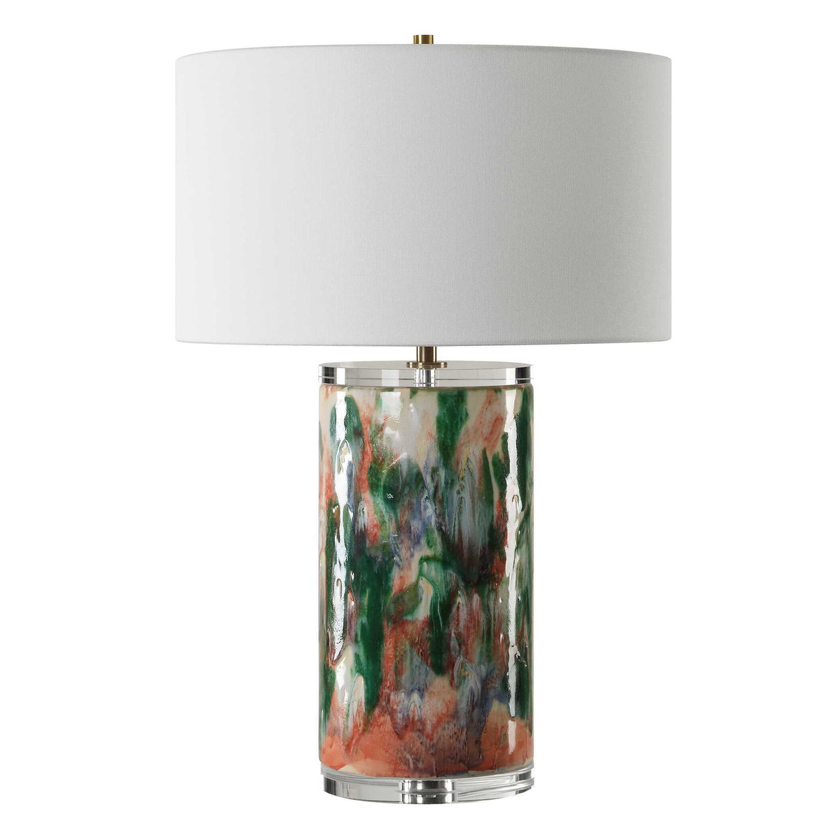 Verdant Multi-Colored Table Lamp - Green by Uttermost - View 4