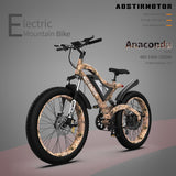 AOSTIRMOTOR S18 - 1500W 26" 1500W Electric Bike Fat Tire 48V 15AH Removable Lithium Battery Mountain Bicycle Shimanos Bicycle Full Suspension MTB Bikes for Adults - S18 - 1500W - Home Elegance USA - 3