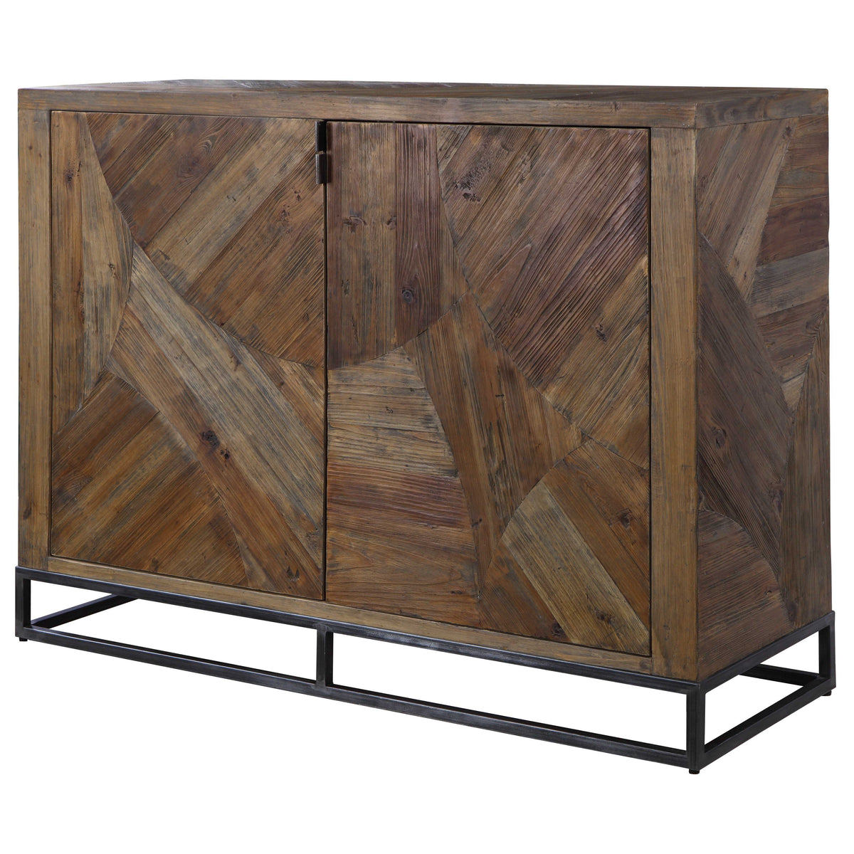 Evros Reclaimed Wood 2 Door Cabinet - Dark Brown by Uttermost - View 8