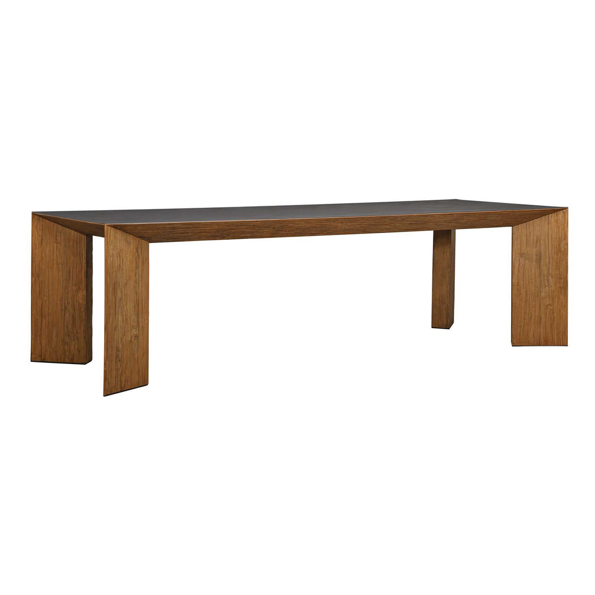 Kelvin Modern Dining Table Gray / Woodtone - Light Brown / Dark Gray by Uttermost - View 2