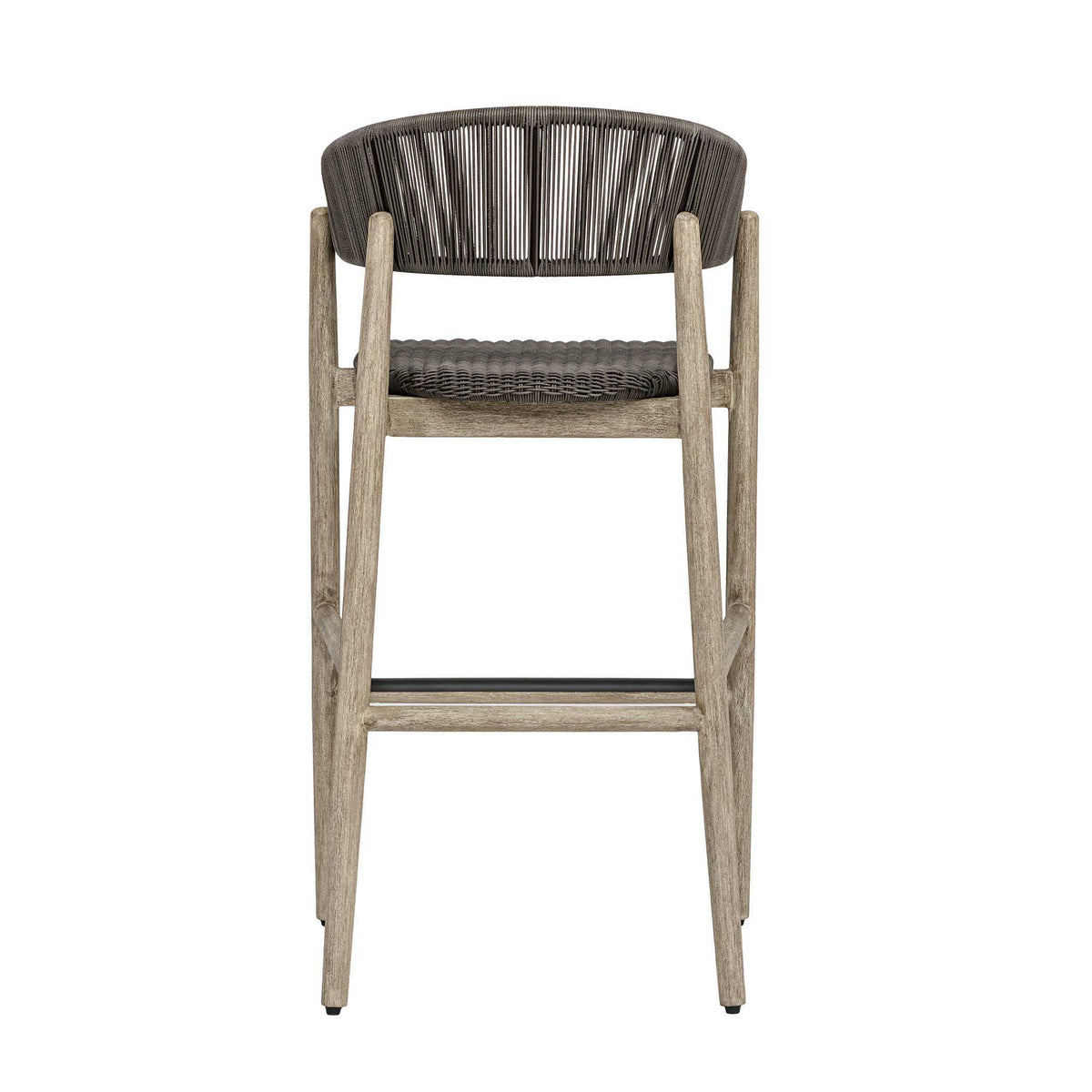 Dermott Outdoor Bar Stool - Light Brown / Dark Gray by Uttermost - View 6