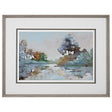 Morning Lake Watercolor Framed Print - Blue by Uttermost - View 1
