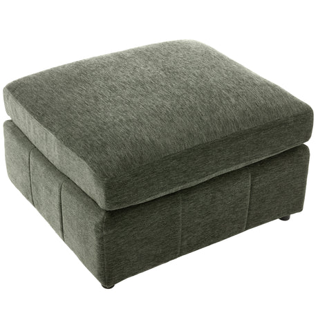 Modern Sectional Sofa Modular Sofa 85.4' U-shaped Sofa Couch Sofa Bed with Movable Ottoman, USB Ports, Phone Holder, Green Chenille - sold by Home Elegance USA