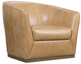 Fairfax Swivel Chair - Light Brown by Hooker Furniture - View 1