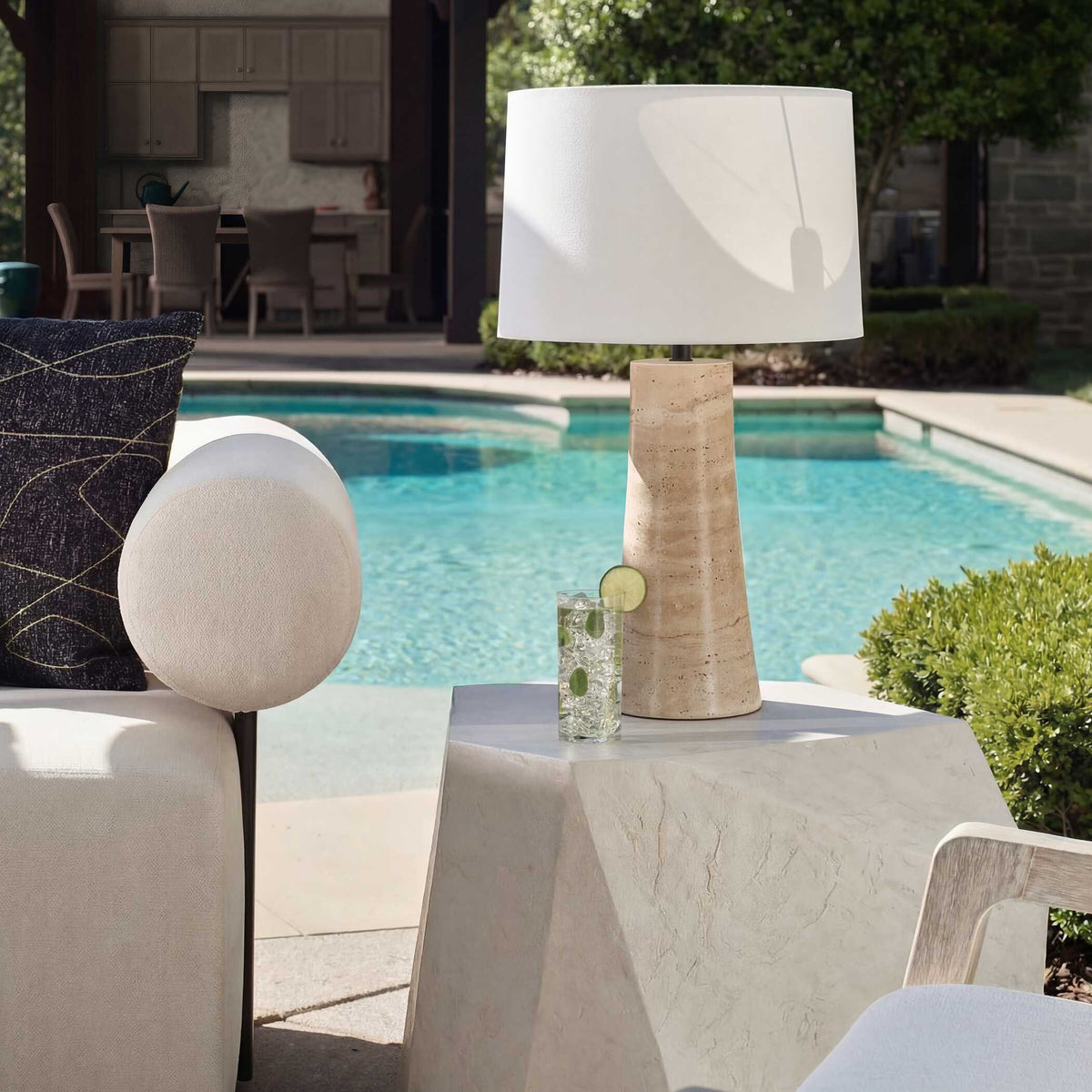 Delmani Indoor-Outdoor Lamp - Beige by Uttermost - View 2