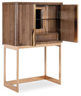 Eleana Bar On Stand Medium Wood / Gold - Dark Brown / Gold by Hooker Furniture - View 6