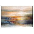 Seafaring Dusk Hand Painted Abstract Art - Beige / Blue by Uttermost - View 1