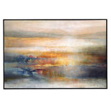 Seafaring Dusk Hand Painted Abstract Art - Beige / Blue by Uttermost - View 1