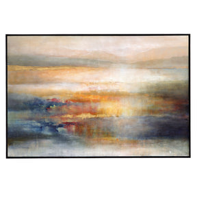 Seafaring Dusk Hand Painted Abstract Art - Beige / Blue by Uttermost - View 1