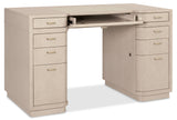 Knee-Hole Desk Polished Limestone - Beige by Hooker Furniture - View 6