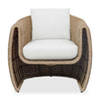 Tropic Golden Flax Outdoor Lounge Chair - Light Brown / White by Uttermost - View 1