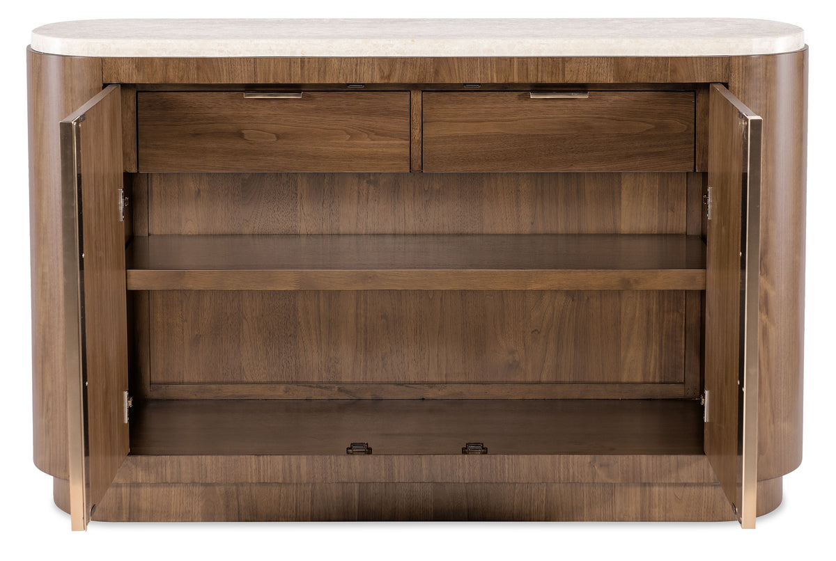Eleana Server Medium Wood / Beige - Dark Brown / Beige by Hooker Furniture - View 8